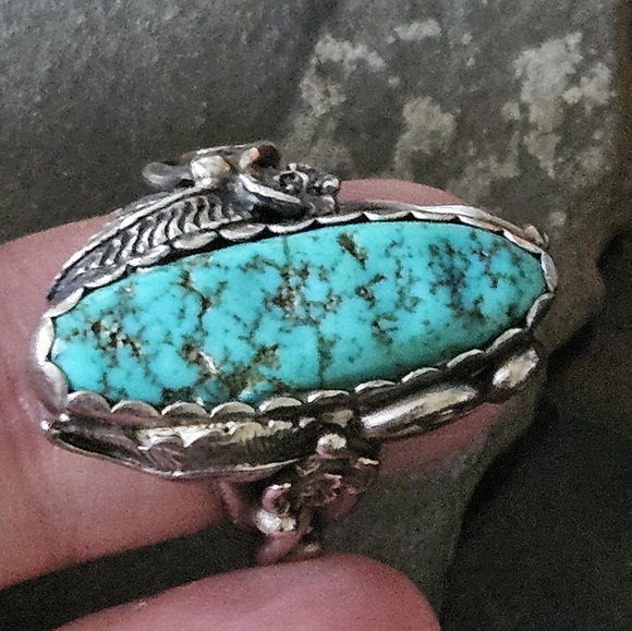 Les Baker Collectible Turquoise Ring - Picture 6 of 6